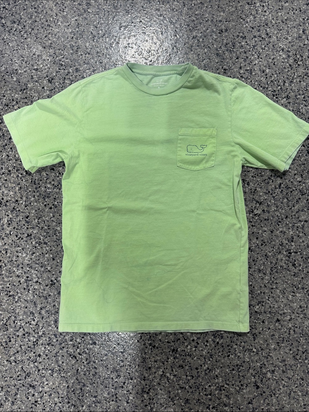 Vineyard Vines Kids Short Sleeve Pocket Tee in Light Green